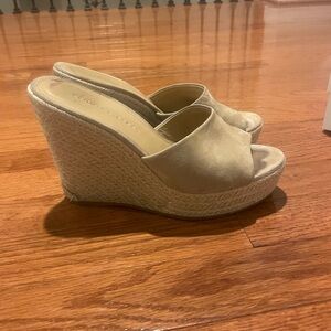 Veronica Beard Dali Camel Suede Espadrille-size 7